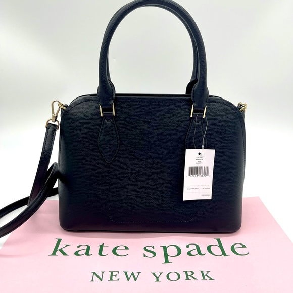 kate spade Bags Kate Spade Darcy Small Satchel Bag Black Poshmark